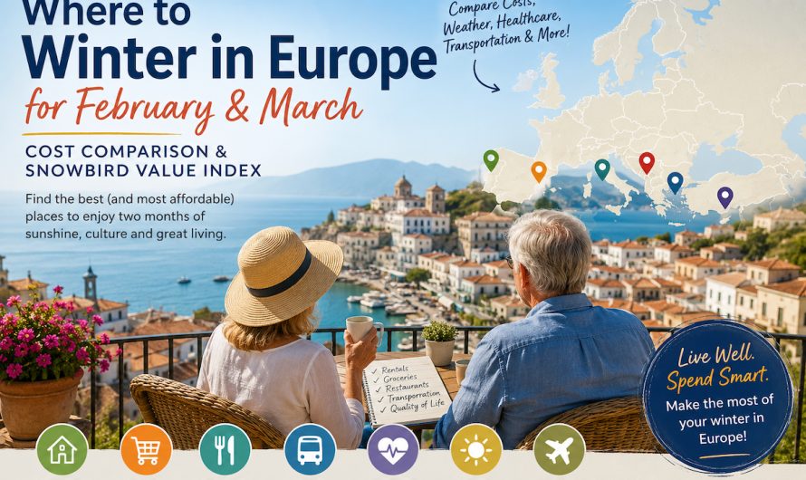 Alternative Snowbird Winter Destinations in Europe … The AI Chatbot “ChatGPT” Has Some Ideas!